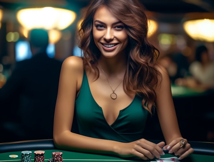 Antarmuka aplikasi zinogre menampilkan meja live-dealer blackjack di layar mobile